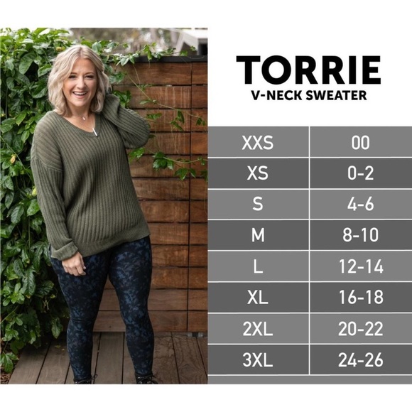 Lularoe Solid Black Torrie Sweater Xl 
